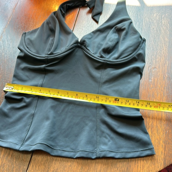 36D/DD Tall Sculpted Halter Swim Tankini in Black. Has underwire. NWOT - Picture 10 of 10